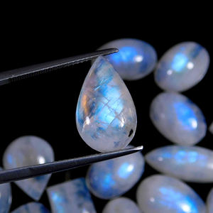 Wholesale Fire <b>rainbow</b> Moonstone Pendant Cabochon Turquoise Black Moonstone Angelita Cabochon Gemstone Sinks Handmade Moonstone - Product Image 6