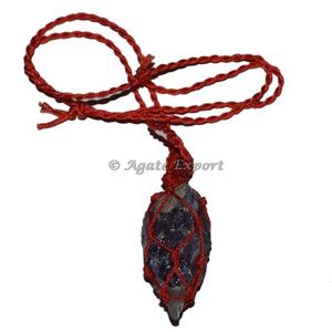 Colgante envuelto en alambre, cordón de amatista - Product Image 2