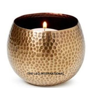 Porte-bougie en métal aluminium à texture martelée, parfait pour la décoration intérieure et extérieure, cadeau de pendaison de crémaillère - Product Image 5