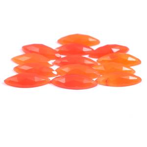 คาร์เนเลียนโรสคัทธรรมชาติพลอยมาร์คีส์เจียระไนแบบหลวมขนาด22X9มม. สำหรับทำเครื่องประดับ - Product Image 3