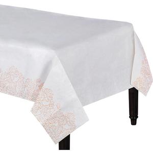 Rose gold <b>round</b> <b>table</b> <b>cloth</b> for home decor Organic Cotton GOTS Certified - Product Image 4