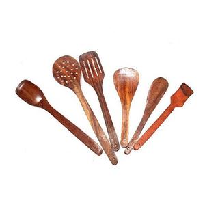 Juego de cucharas de cocina de madera hechas a mano Juego de cucharas de comida de tamaño personalizado de calidad superior para uso en la cocina - Product Image 2