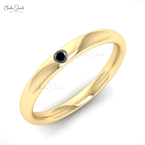 เพชรสีดำแหวนหมั้นแหวนแต่งงานเครื่องประดับ14พันทองเพชร Solitaire แหวนโรงงานราคาขายส่ง - Product Image 2