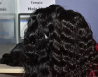 Cheveux humains indiens Remy 100 % naturels du Tamil Nadu, ondulés, vierges, cuticules alignées, couleur naturelle, double trame, 100 g, noirs, pour femmes