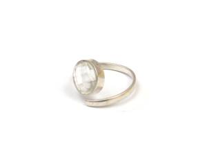 Silver Plated <b>Crystal</b> Quartz CZ Multi Gemstone Handmade Gold Plated Silver Plated Faceted Jewelry <b>Ring</b> - Product Image 5