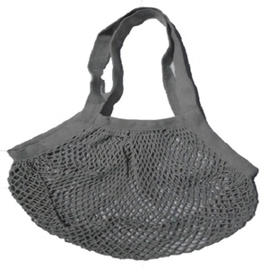 Bolsa de compras de malla de hilo de colores de algodón 100%, bolsa de malla de red de hilo de bolsillo interior, reutilizable, sostenible, elegante - Product Image 2