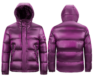 Veste matelassée légère, écologique, respirante, imperméable, coupe-vent, à capuche amovible, isolée pour l'hiver, pour hommes et femmes - Product Image 5