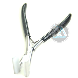 Pince à extension de cheveux en acier de qualité supérieure avec scellant de ruban à surface plane robuste de 7 "pour extensions de cheveux humains en trame - Product Image 6