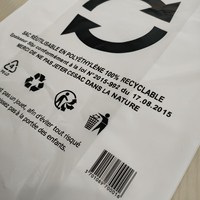 De Plástico LDPE camiseta de impresión de logotipo de alta calidad de exportación a la UE de fabricación en Vietnam