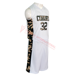 Uniforme de baloncesto 100% poliéster para hombre, uniforme personalizado para jóvenes - Product Image 3
