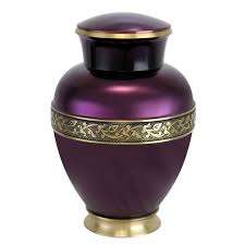 Rouge et or gravé vente en gros, urne en métal Antique pour cendres, urne de crémation pour adulte Style américain/européen - Product Image 6