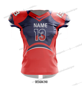 Camiseta de fútbol americano para hombre, ropa deportiva con logotipo personalizado, ropa de fútbol, impresión Digital, camisetas de tamaño personalizado, número de equipo, calidad Superior - Product Image 4