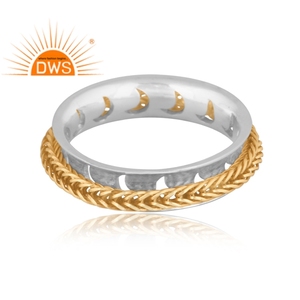 Fine Sterling Silver <b>Spinner</b> Chain Pattern Band <b>Ring</b> Silver Jewelry For <b>Women</b> Gift For Her - Product Image 3