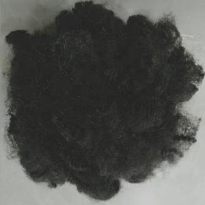 Vikohasan 7D/15D SD GRS, retardante de llama, fibra sintética negra, Material de relleno de hormigón giratorio, grapa de poliéster reciclado sólido - Product Image 2