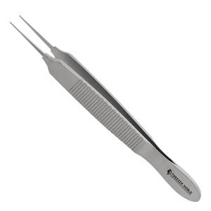 Pince à iris droite professionnelle Bonn sans guide, 1x2 dents, 7,0 cm, en acier inoxydable de haute qualité - Product Image 1