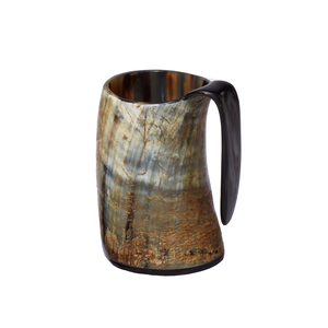 แก้วเบียร์ฮอร์น Tankard Ox Buffalo,แก้วมักทำจากเขาธรรมชาติงานแฮนด์เมดแก้วเบียร์ไวกิ้งแกะสลักด้วยมือสำหรับใช้ในบ้านจาก Axiom - Product Image 3