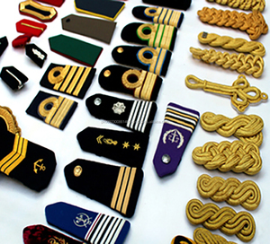 Deslizadores de correa de hombro ceremonial charreteras uniformes - Product Image 5