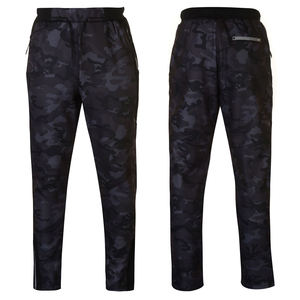 Pantalones de chándal de secado rápido para hombre, pantalones deportivos elásticos ligeros transpirables, cintura media de Color sólido, estilo informal, pierna recta, seda helada - Product Image 3