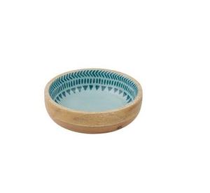 Wooden <b>Salad</b> <b>Serving</b> <b>Bowl</b> and Platter with Enamel Coating Wooden Kitchen Use <b>Bowls</b> for Handmade Polished Product - Product Image 5