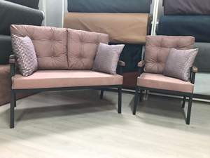 Carcasse en métal moderne fabriquée en Turquie Ensemble table et chaises de balcon démontable de 4 pièces pour mobilier d'extérieur d'hôtel - Product Image 3