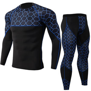 Wholesale Compression Pants Shirt Top Long Sleeve <b>Jacket</b> Set Suit Face Cover Gym Fitness Sets 5Pcs Men's <b>Workout</b> Clothes - Product Image 3