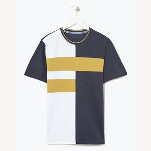 Nueva llegada de gran tamaño hombres Camiseta 100% algodón Muscle Fit hombres verano Camisetas Personalizadas rayas Casual Streetwear moda camisetas hombres - Product Image 3
