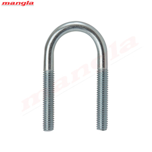 Boulons en U en acier doux galvanisé à chaud et non galvanisé, robustes, M8 1/2 po avec écrous, norme ISO, marque MANGLA, vente chaude - Product Image 2