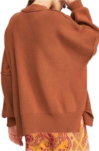 เสื้อสเวตเตอร์คอวี แขนยาว ผ้าขนสัตว์/ไนลอน ป้องกันขนร่วง แห้งเร็ว สไตล์ลำลอง สำหรับผู้หญิง ไซส์ใหญ่ ผลิตตามสั่ง ขายส่ง - Product Image 3