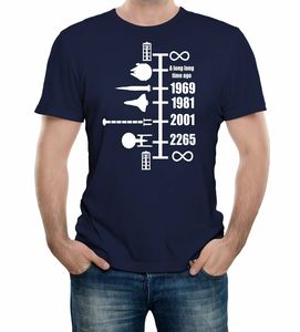 เสื้อยืดพิมพ์ลายไทม์ไลน์ของเรืออวกาศ,เสื้อยืดแขนสั้นที่ออกแบบเองสำหรับผู้ชายเสื้อยืดดีไซน์ยอดเยี่ยม - Product Image 1