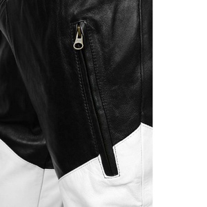 Pantalon en cuir véritable noir à cordon de serrage PIHA à prix avantageux - Pantalon d'hiver pour homme de style streetwear fait main - Product Image 4