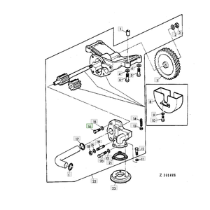 สลักเกลียวหัวหกเหลี่ยมทนทาน19H2733ฝาเกลียวอะไหล่ทดแทนตัวยึดแทรคเตอร์ของแท้ - Product Image 4