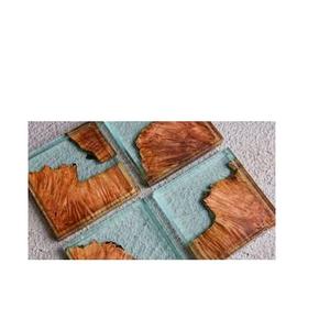 5 sous-verres en bois et en résine de haute qualité, pour la vaisselle décoration de la cuisine domestique pour les tailles personnalisées et la vente - Product Image 3