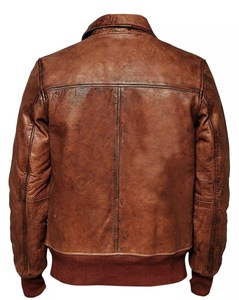 10 nouvelle Arrivée Brun En Cuir Vestes Bomber/ Vintage Veste En Cuir Personnalisé Hommes À La Mode de Haut En Cuir Vestes - Product Image 2