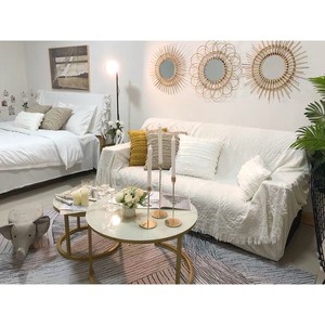 En gros La Main Tenture Rotin En Osier Ronde Miroir-Soleil en forme/SISU/ RMR-001 - Product Image 4