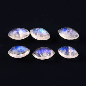 Pierre de lune naturelle, Rose arc-en-ciel,, prix de gros, taille d'étalonnage, 8x6mm, pour la fabrication de bijoux - Product Image 3