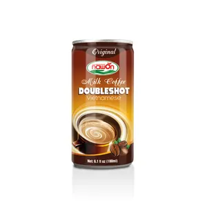 NAWON 180มิลลิลิตรเวียดนามนมกาแฟ Doubleshot กาแฟสำเร็จรูปสามารถ Oem/odm ผู้ให้บริการตัวอย่างฟรีกลุ่มกาแฟสำเร็จรูป