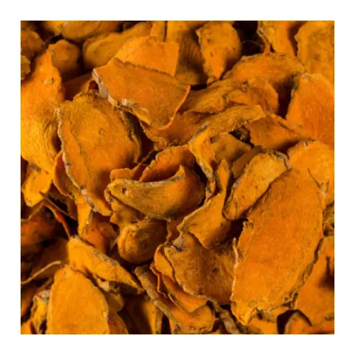 Dried Turmeric Slices / Turmeric Root Slice Curcuma longa Root Slice / Fresh Yellow Turmeric Root