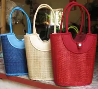 Di alta qualità migliore di vendita eco-friendly bamboo sacchetto della spiaggia della paglia made in Vietnam