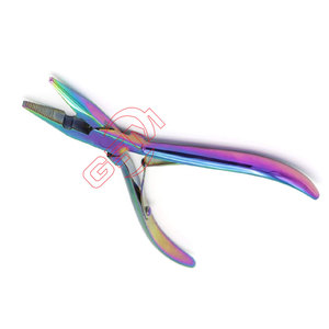 Custom Logo Stainless Steel Pliers Hair Extension <b>Tools</b> Styling Coloring Washing Hair <b>Hanger</b> Durable Reusable - Product Image 5