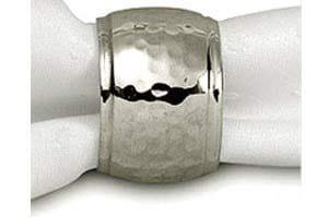 Vente en gros de rond de serviette en métal argenté de luxe dernier design rond de style hôtel mariage événements aluminium anneau de serviette en acier utilisation sur table - Product Image 2