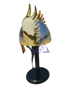 Commercio all'ingrosso personalizzabile Logo medievale cavaliere/vyking casco alato Norman armatura in metallo artigianato cina fabbrica feste di compleanno - Product Image 3