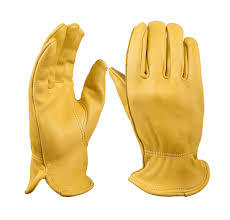 Gants de sécurité en grain de vache jaune d'exportation de haute qualité gants industriels de construction de mécanicien anti-impact pour les travaux lourds - Product Image 2