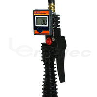 Portable Air Tire Inflator Inflatable Digital Gauge 1/4" Flexible Hose