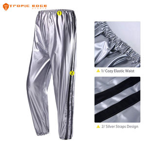 Heavy Duty Fitness Exercise Gym Anti-Rip Black Clothes Weight Loss Sweat <b>Sauna</b> Suit For Men and Women - Product Image 5