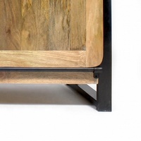 Buffet en bois de manguier massif industriel |   Armoire de rangement moderne à 5 tiroirs |   Meubles de salon couleur personnalisée en gros AKKU ART