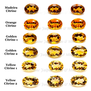 พลอย10X20mm สีเหลืองมะนาวธรรมชาติเจียระไนแบบเหลี่ยมเพชรพลอยหลวมสำหรับ Citrine ธรรมชาติกะรัต - Product Image 2