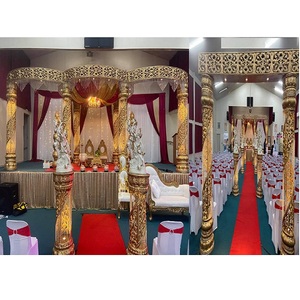 Mandap de Cristal LED para Bodas del Sur de la India, Mandap en Espiral de FRP para Bodas Hindúes, Decoración de Mandap de Cristal de Fibra de Última Generación, Configuración de Mandap en Georgia - Product Image 1