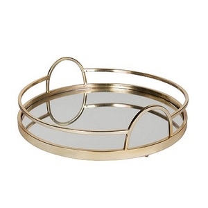 Trending Design Plateau de service alimentaire en métal Forme ronde Taille personnalisée Dessert Dates Plateau de service par Home Arts - Product Image 6