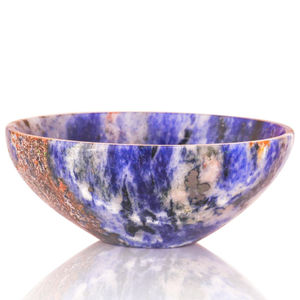High Quality Crystal Chakra Sodalite Stone Bowls 2 Inch Through-Carved Feng Shui Decorative Gemstone Gifts Wholesale Alfazal - Product Image 1