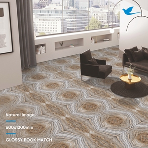 Polished Tiles Brown Color Design with Glossy Look in <b>Polish</b> Finish 600x1200 mm Polished Porcelain Tiles From Leading Supplier - Product Image 4